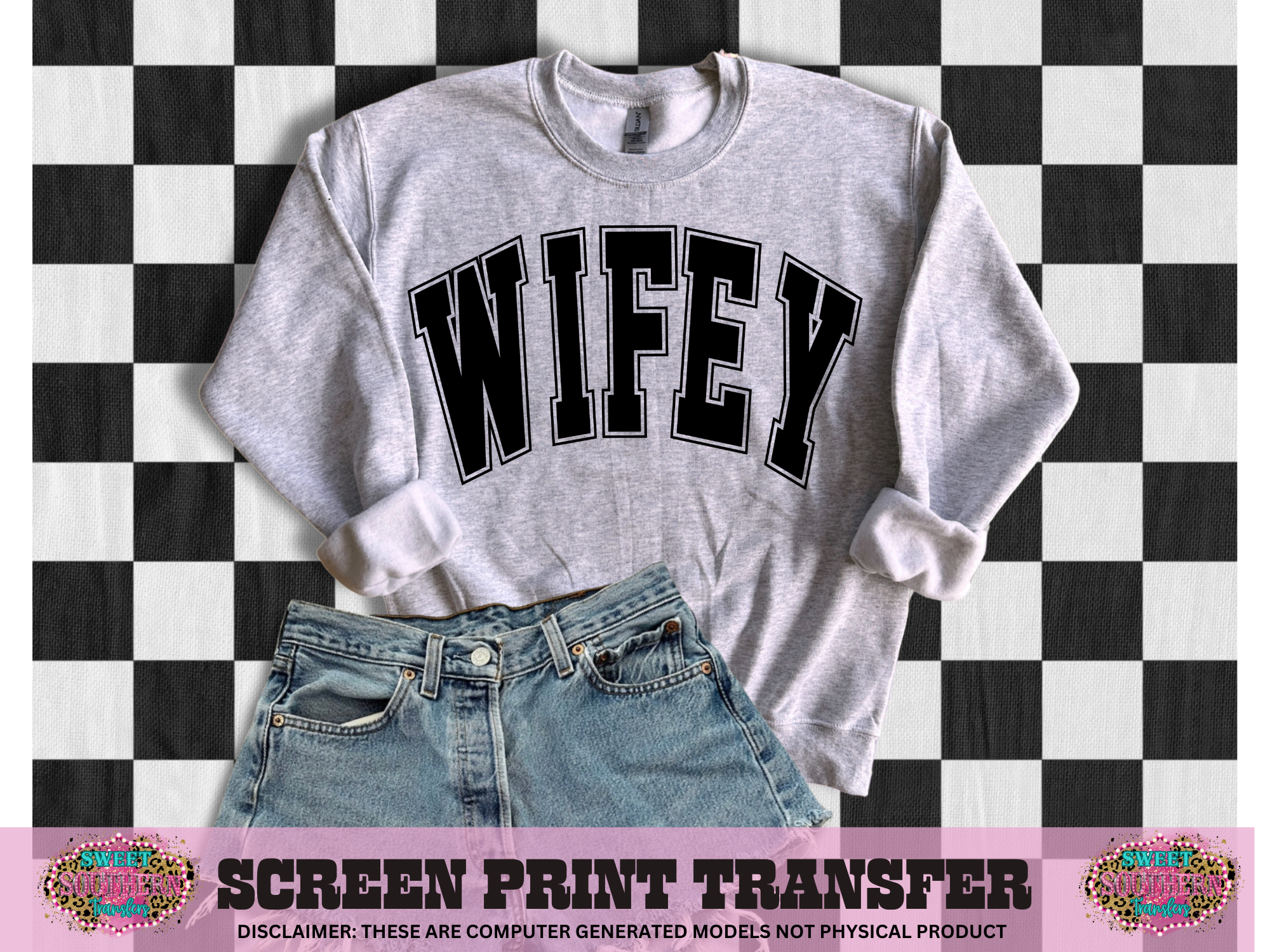 SINGLE COLOR SCREEN PRINT - WIFEY VARISTY