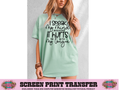 SINGLE COLOR SCREEN PRINT TRANSFER   - I SPEAK MY MIND