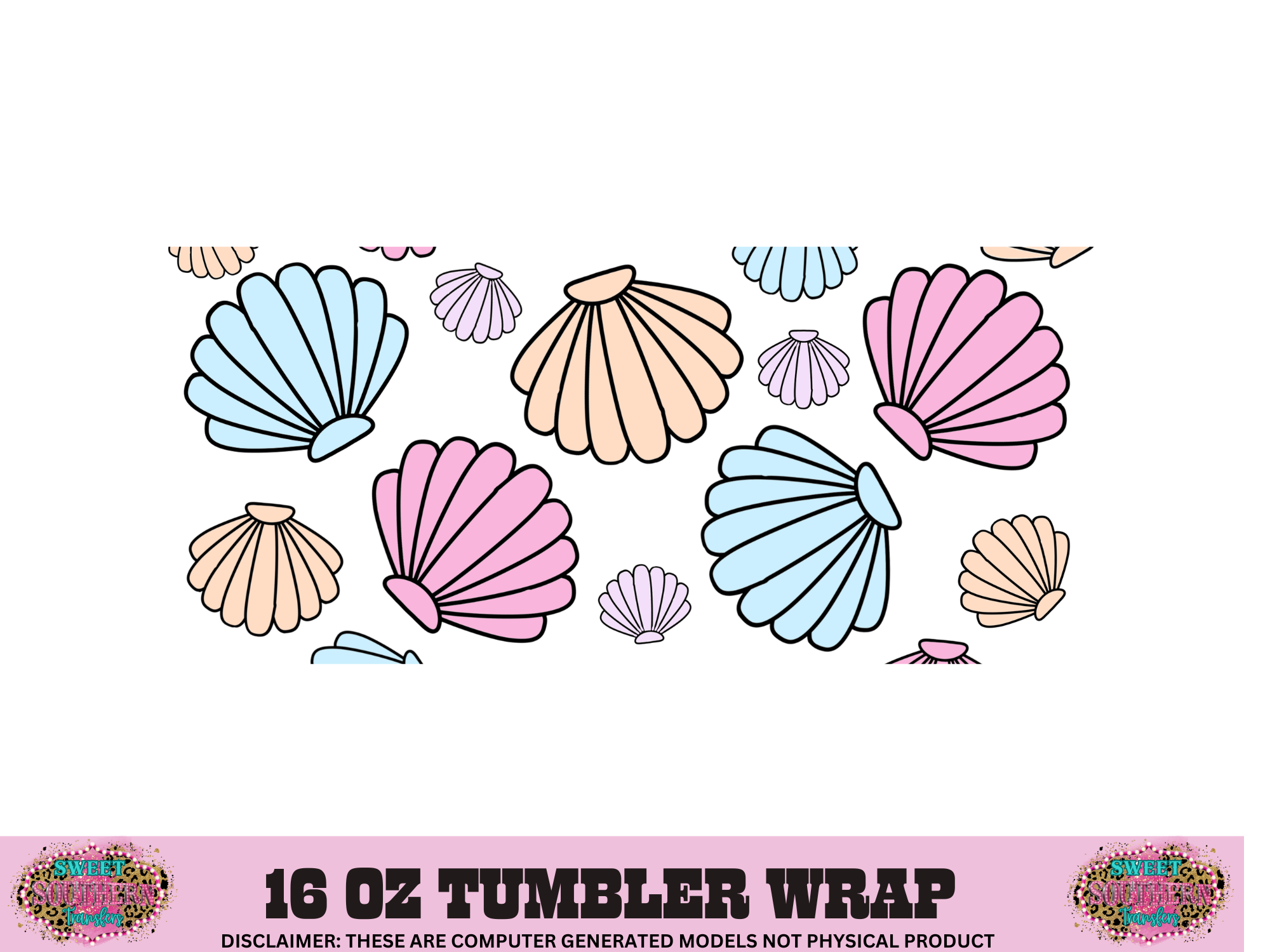 BEACH SHELLS - UV DTF