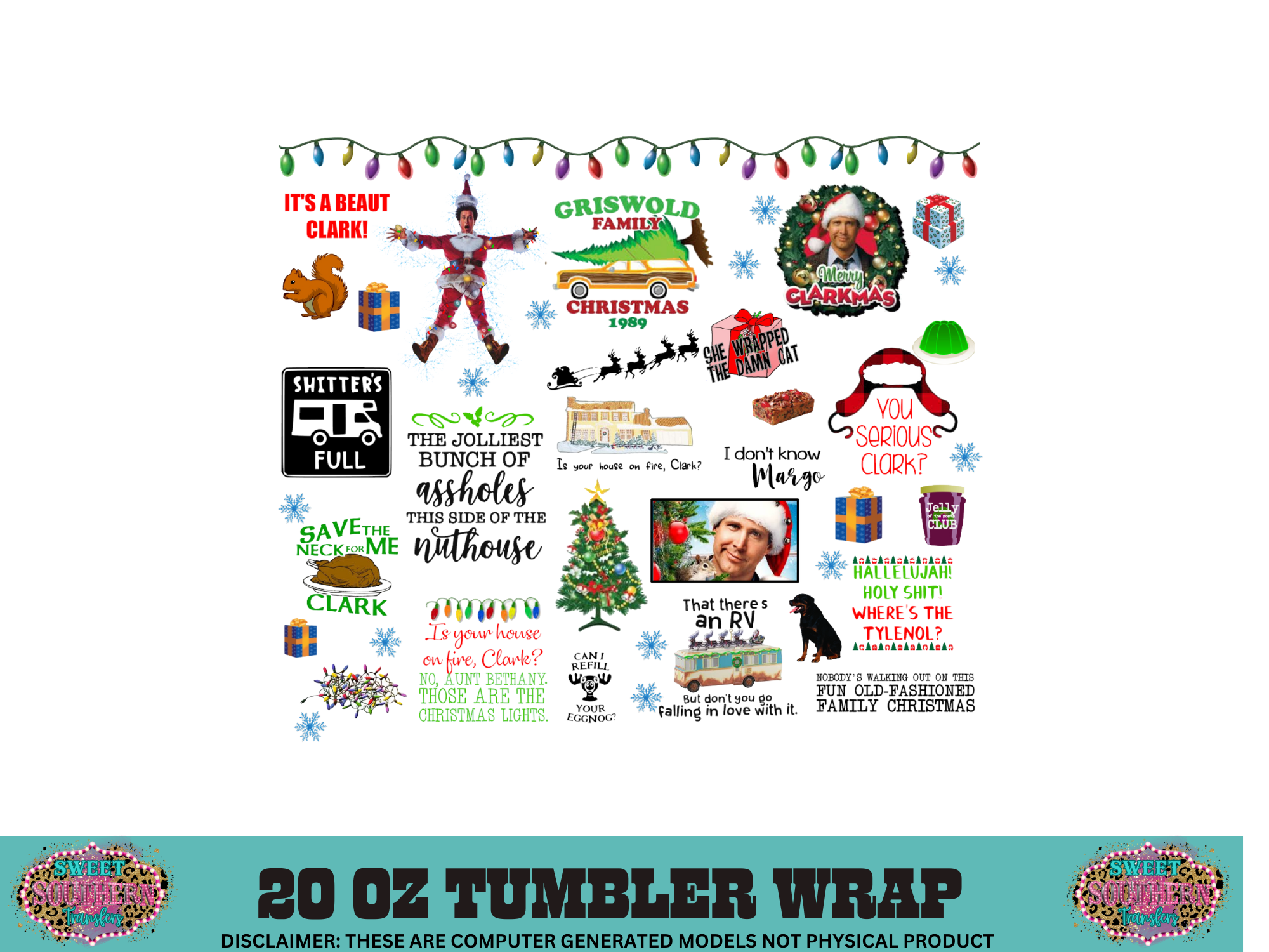 20 OZ SUBLIMATION TUMBLER WRAP - G R I S W O L D