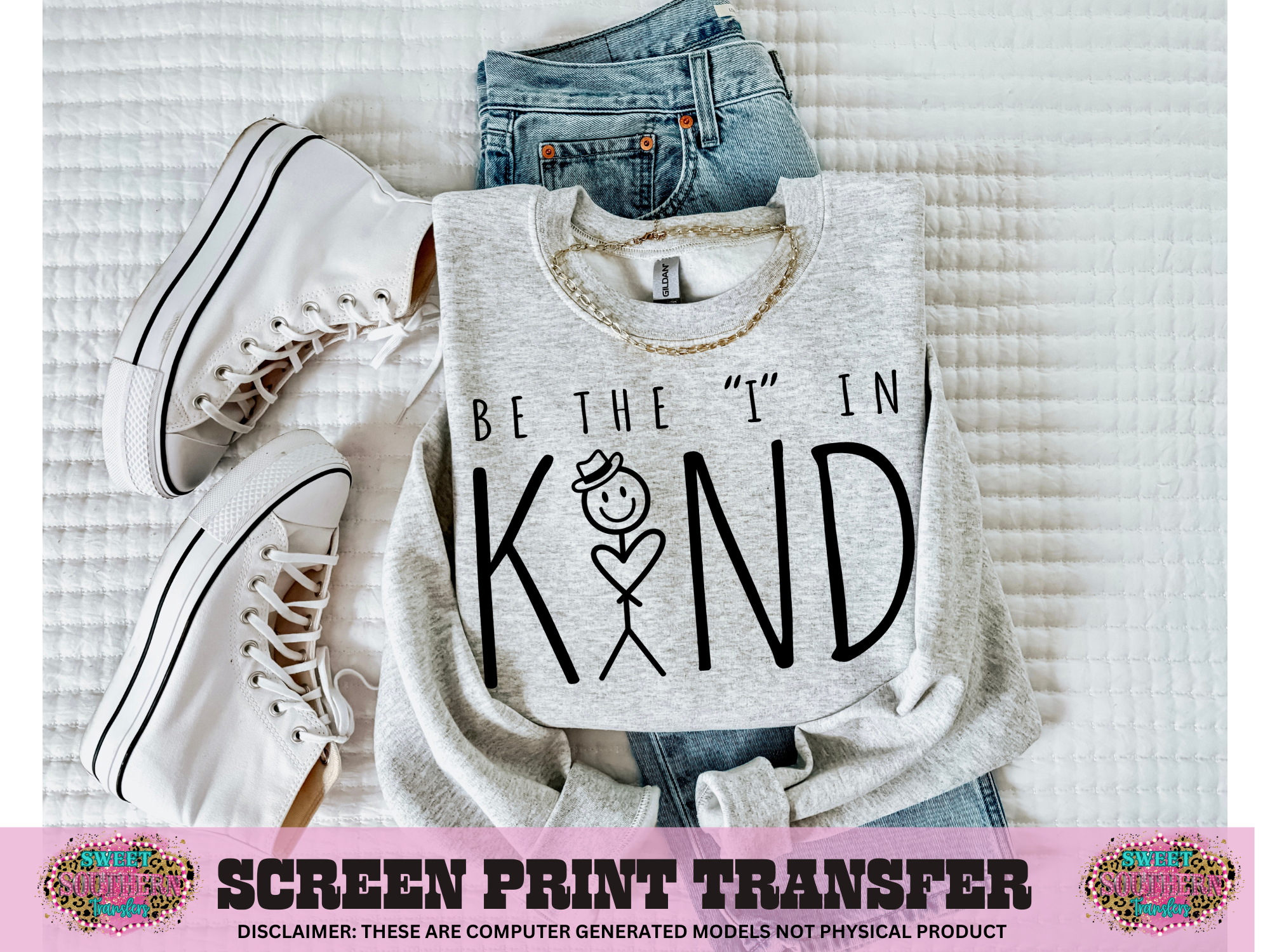 SINGLE COLOR SCREEN PRINT - BE THE I IN KIND