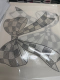 CHECKERED BOW