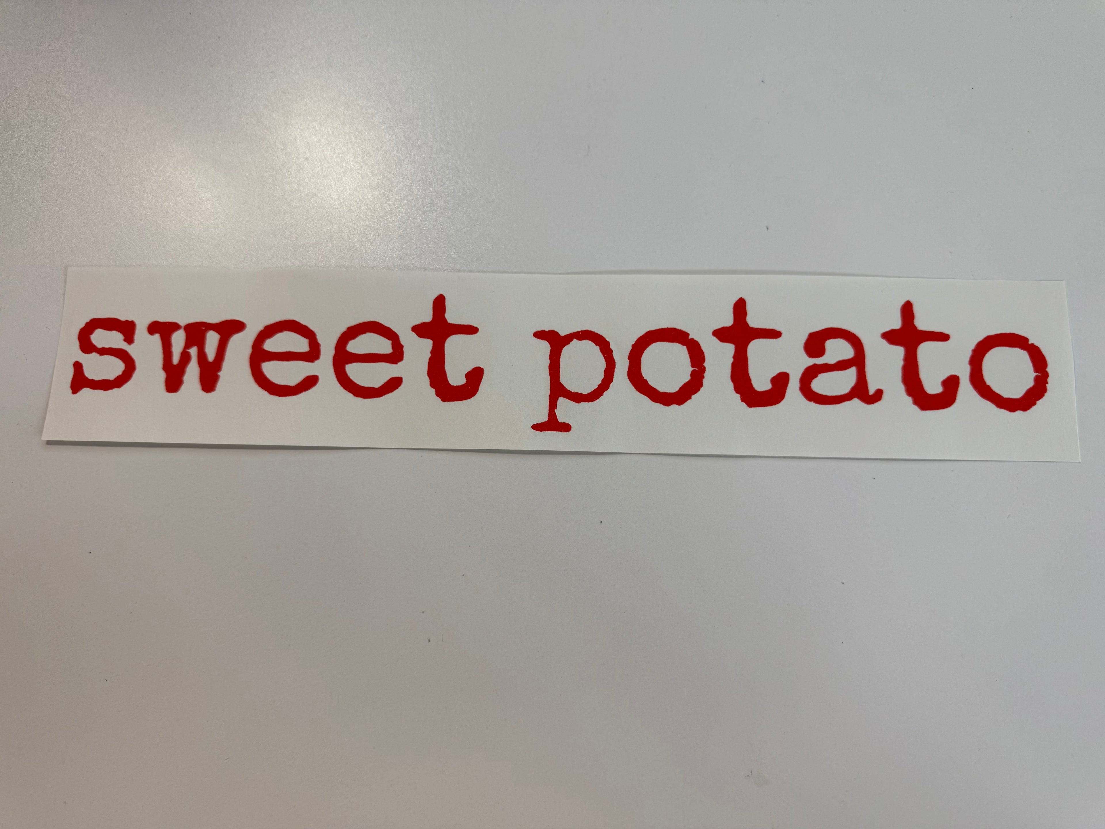 SINGLE COLOR SCREEN PRINT - SWEET POTATO (DARK ORANGE)