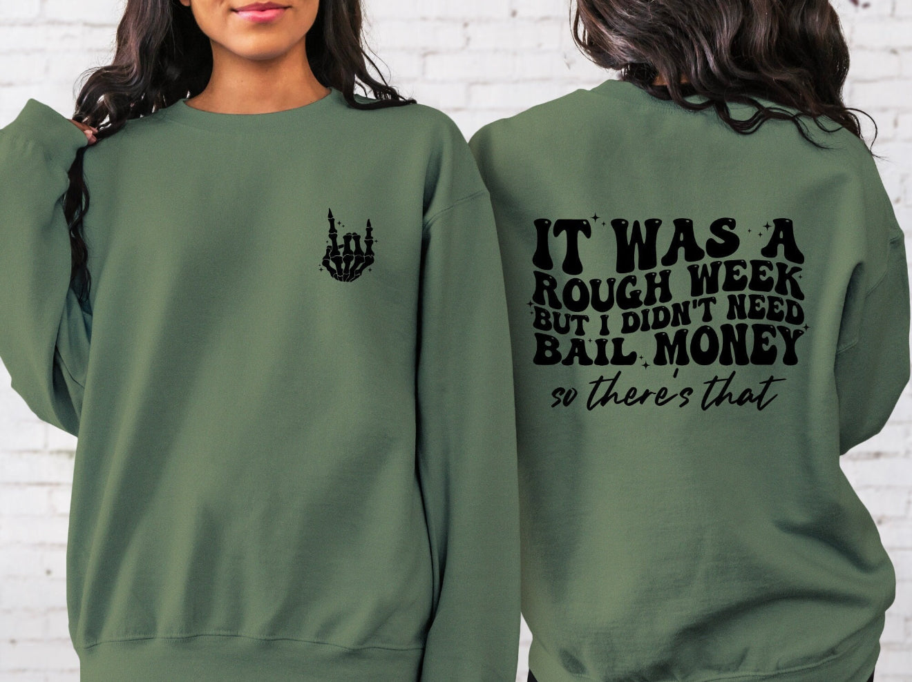 SINGLE COLOR SCREEN PRINT - IT WAS A ROUGH WEEK