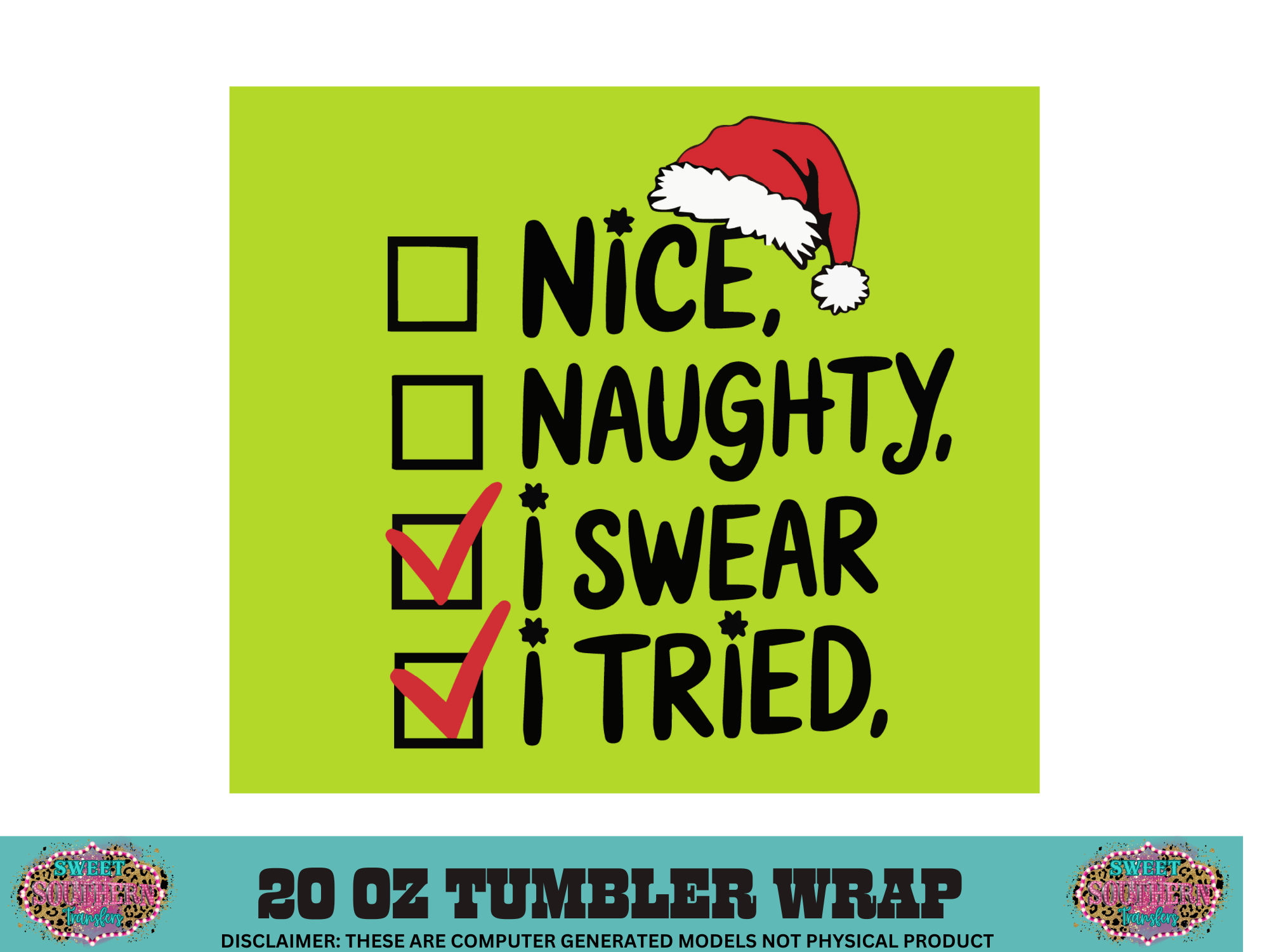 20 OZ SUBLIMATION TUMBLER WRAP - I TRIED