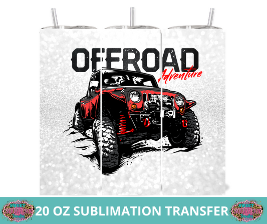 20 OZ SUBLIMATION TUMBLER WRAP -  OFFROAD ADVENT