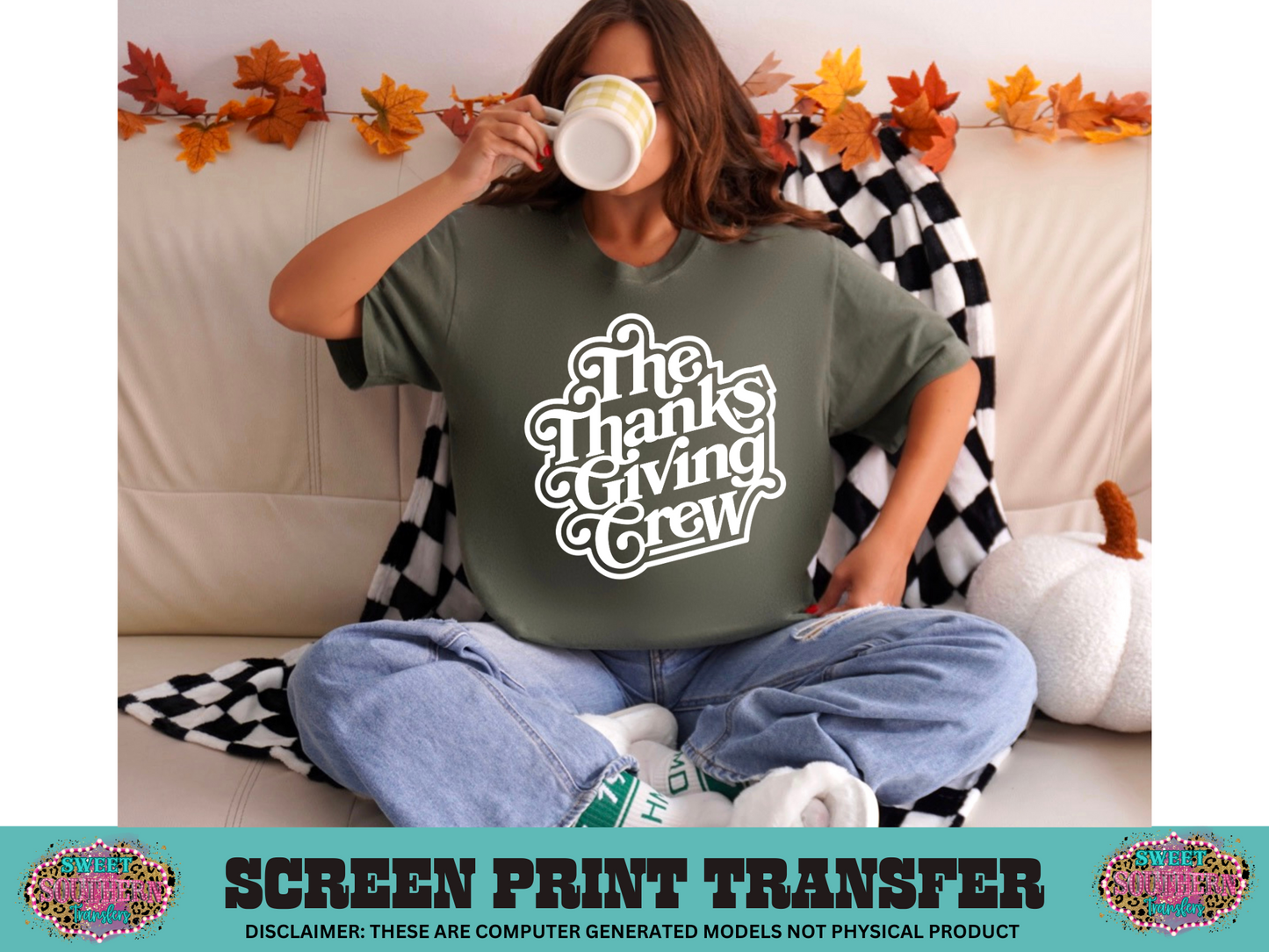 SINGLE COLOR SCREEN PRINT   - THE THANKSGIVING CREW