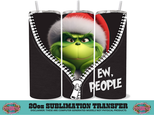 20oz SUBLIMATION TRANSFER - EW PEOPLE GREEN MAN