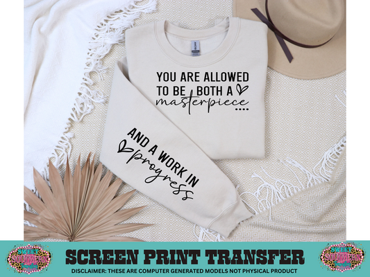 SINGLE COLOR SCREEN PRINT   - YOU ARE ALLOWED