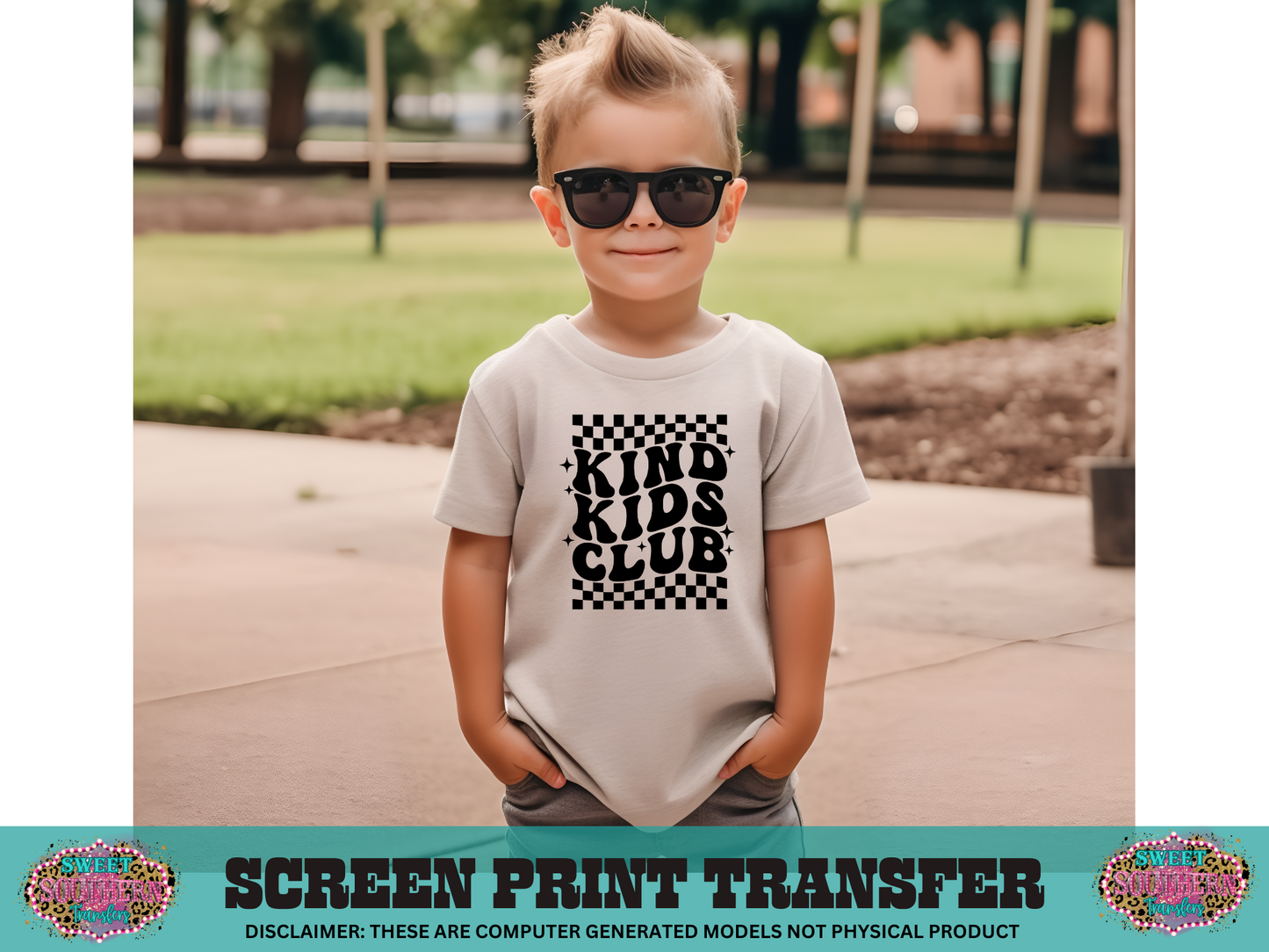 SINGLE COLOR SCREEN PRINT   - KIND KIDS CLUB