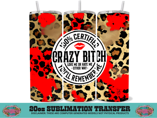 20oz SUBLIMATION TRANSFER - 100% THAT B