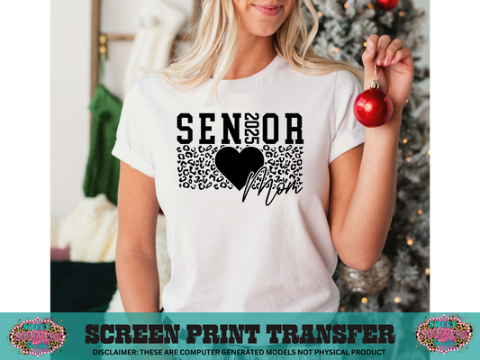 SINGLE COLOR SCREEN PRINT TRANSFER - SENIOR MOM 2025