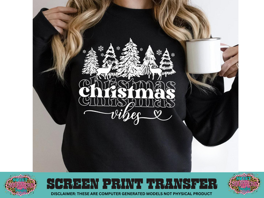 SINGLE COLOR SCREEN PRINT  - CHRISTMAS VIBES