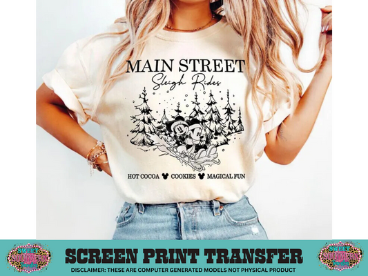 SINGLE COLOR SCREEN PRINT   - MAIN S T R E E T