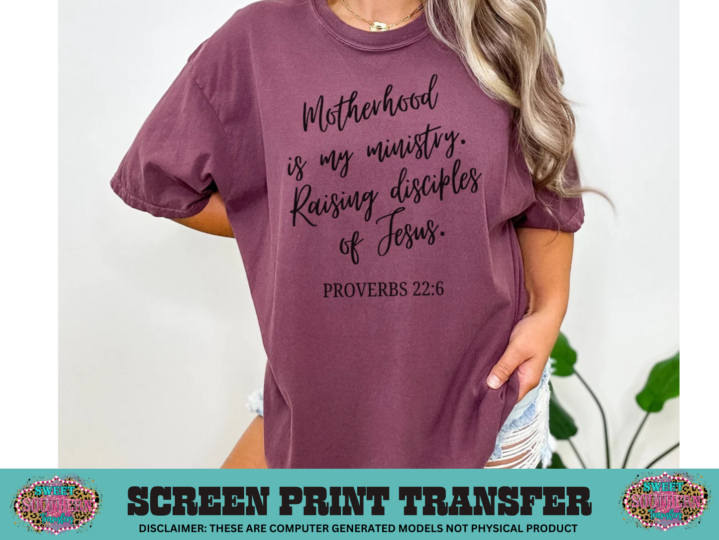 SCREEN PRINT - MOTHERHOOD IS MY MINISTRY