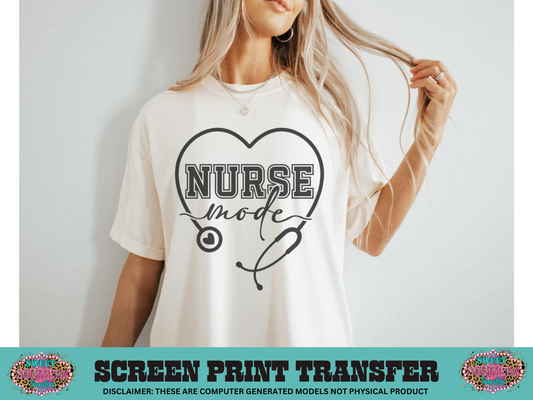 SINGLE COLOR SCREEN PRINT TRANSFER   - NURSE MODE VARISTY SCOPE