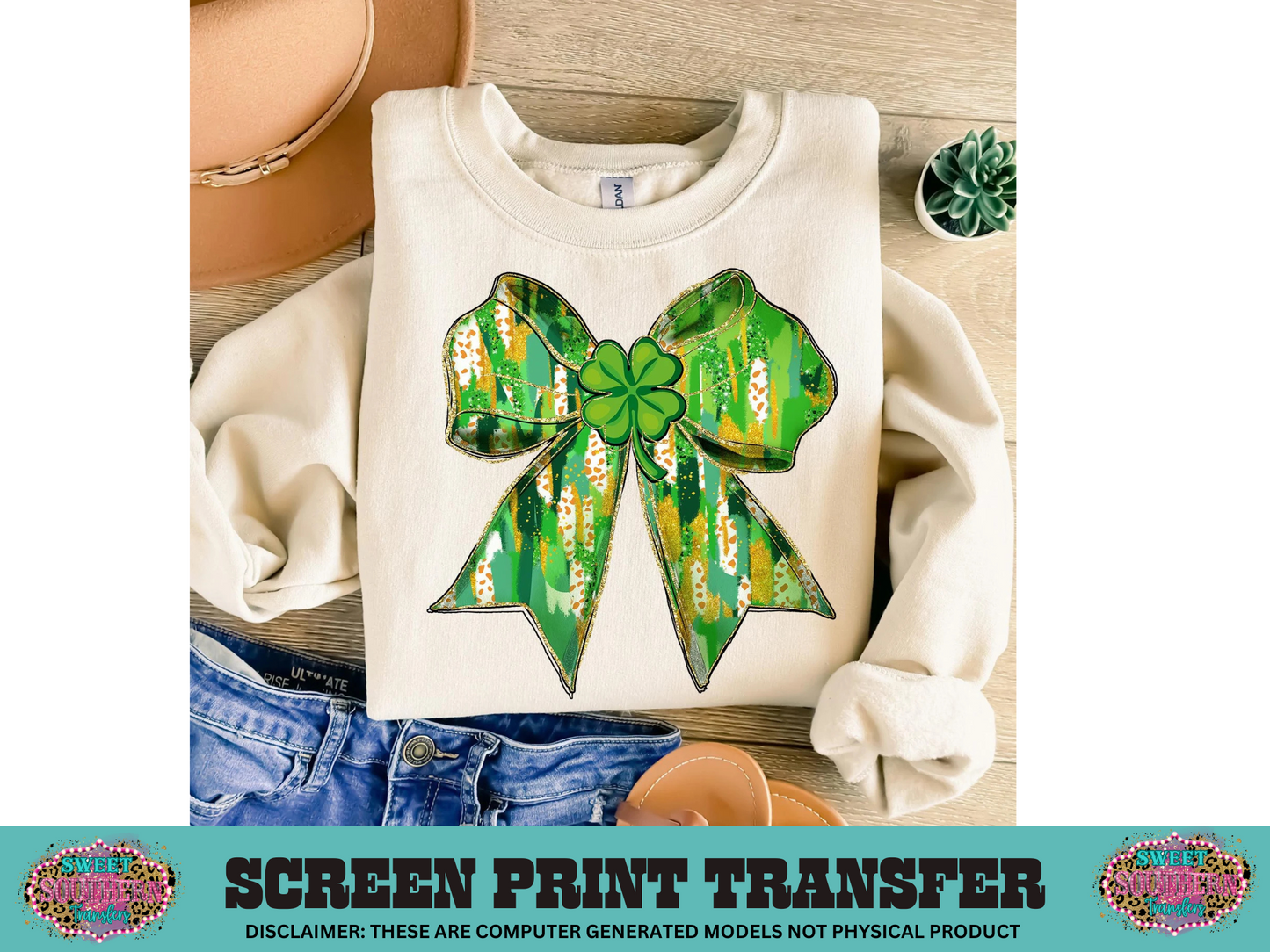 FULL COLOR SCREEN PRINT  - ST PATRICKS BOW