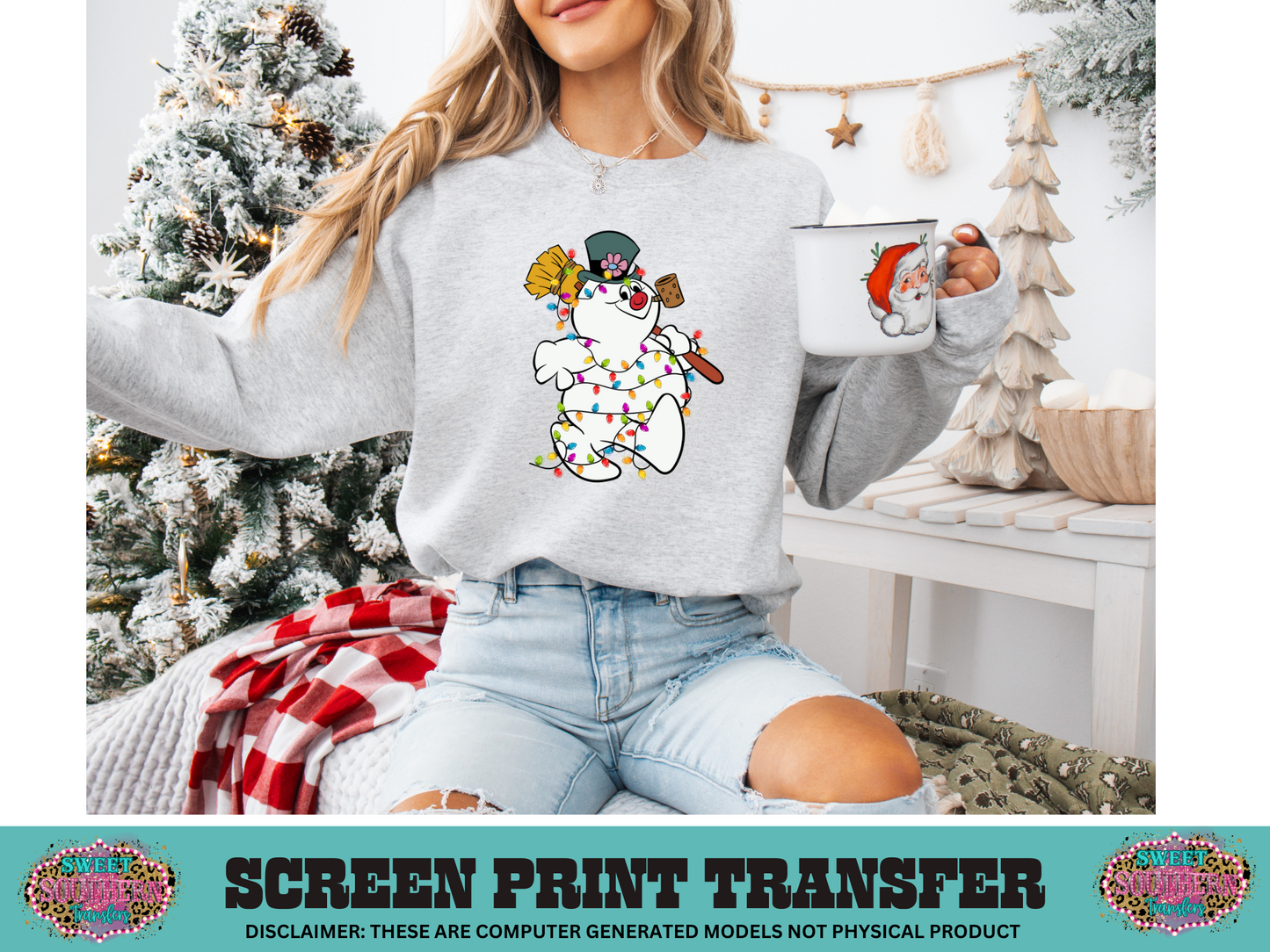 FULL COLOR SCREEN PRINT - F CHRISTMAS