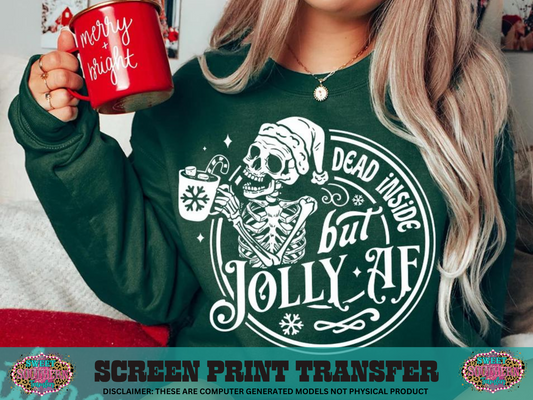 SINGLE COLOR SCREEN PRINT TRANSFER  - BUT JOLLY AF