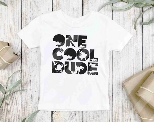 SINGLE COLOR SCREEN PRINT - ONE COOL DUDE