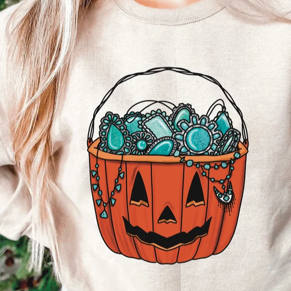FULL COLOR SCREEN PRINT - HALLOWEEN WESTERN BUCKET