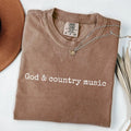 SINGLE COLOR SCREEN PRINT - GOD AND COUNTRY MUSIC