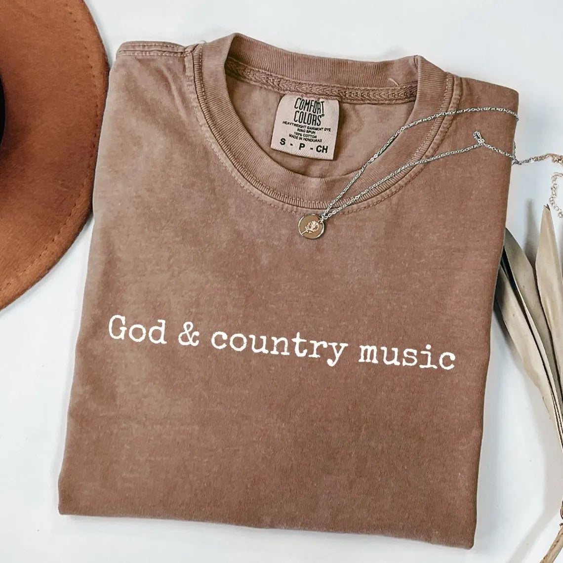 SINGLE COLOR SCREEN PRINT - GOD AND COUNTRY MUSIC