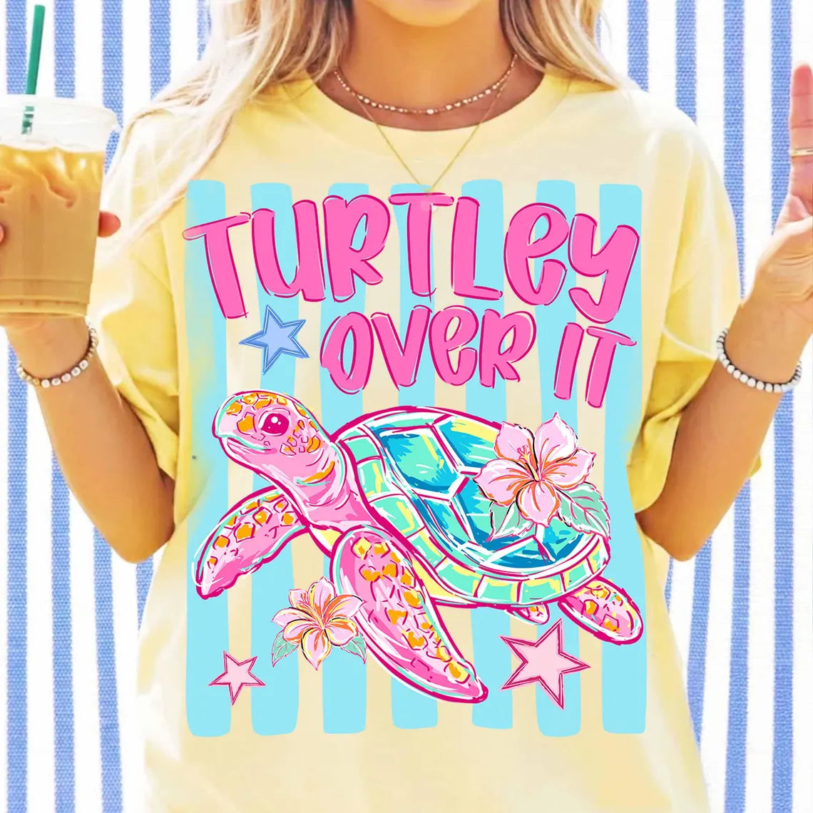 FULL COLOR SCREEN PRINT - TURTLEY OVER IT