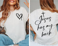 SINGLE COLOR SCREEN PRINT - JESUS HAS MY BACK